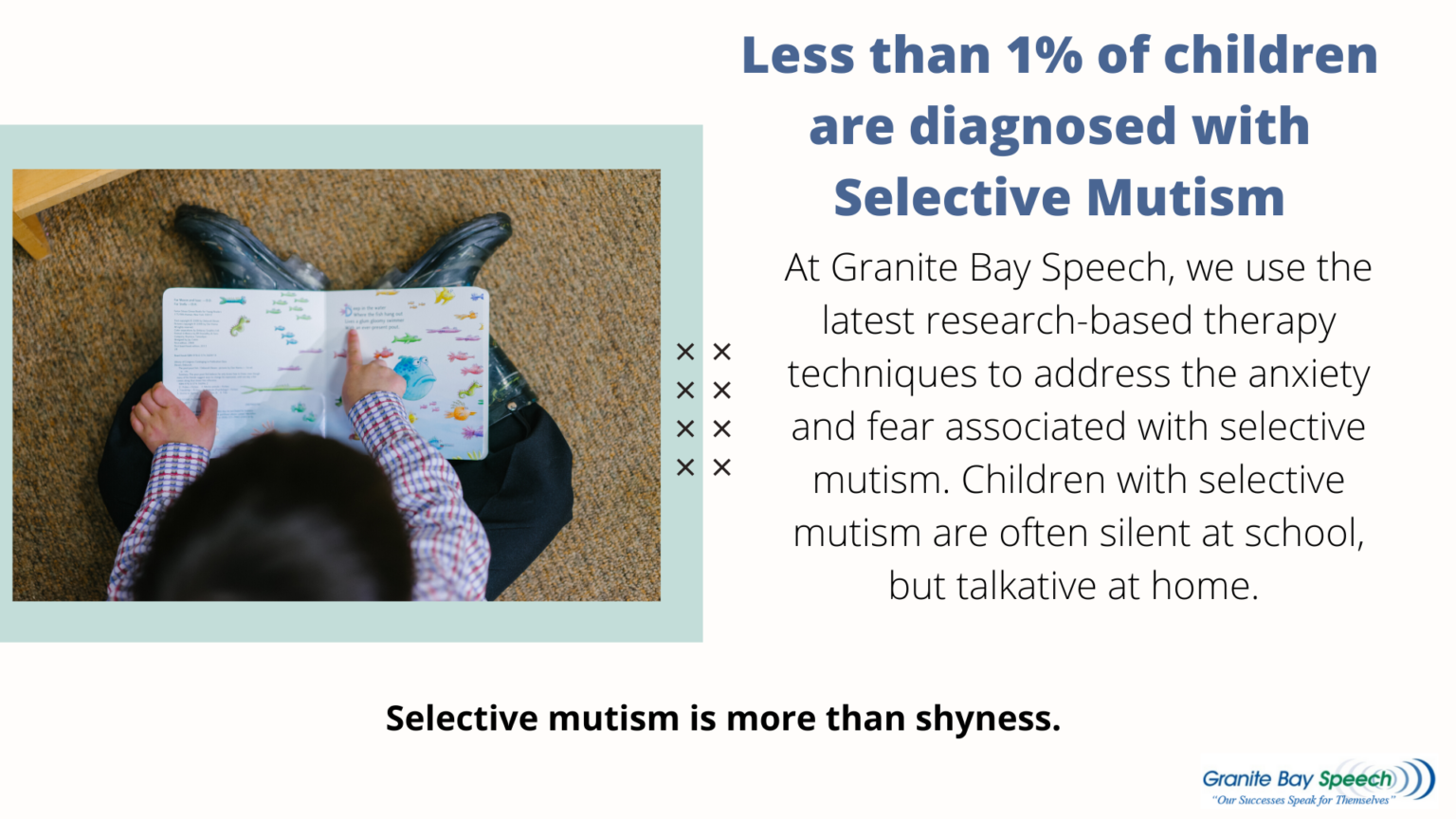Selective Mutism Granite Bay Speech
